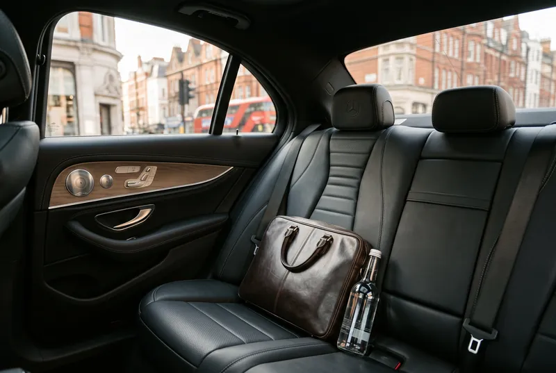 Rücksitz einer Mercedes-Benz E-Class
