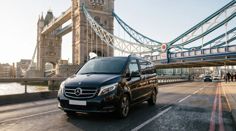 Mercedes-Benz V-Class crossing Tower Bridge
